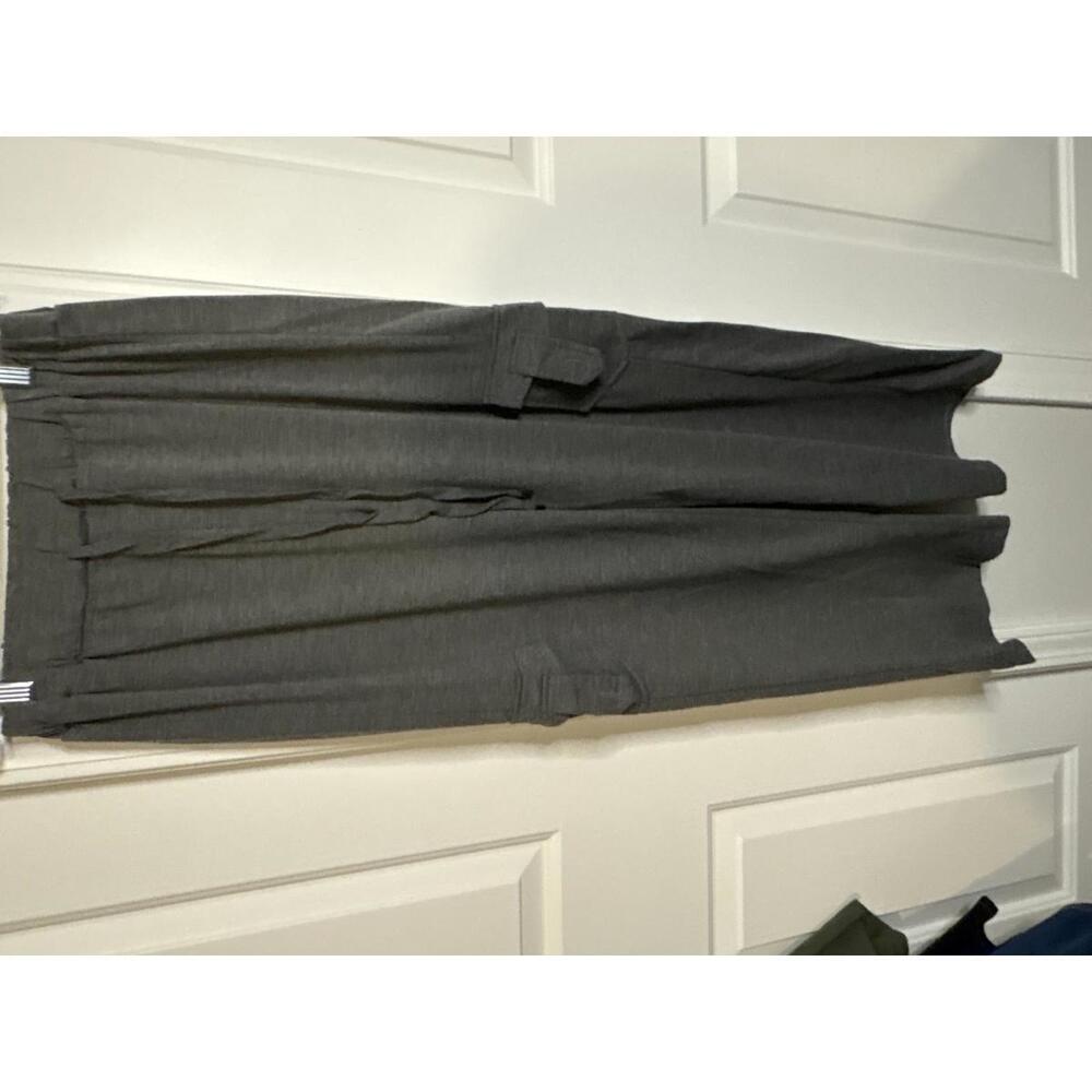 Casual Gray Cargo Pants with Drawstring Waist Size M 454